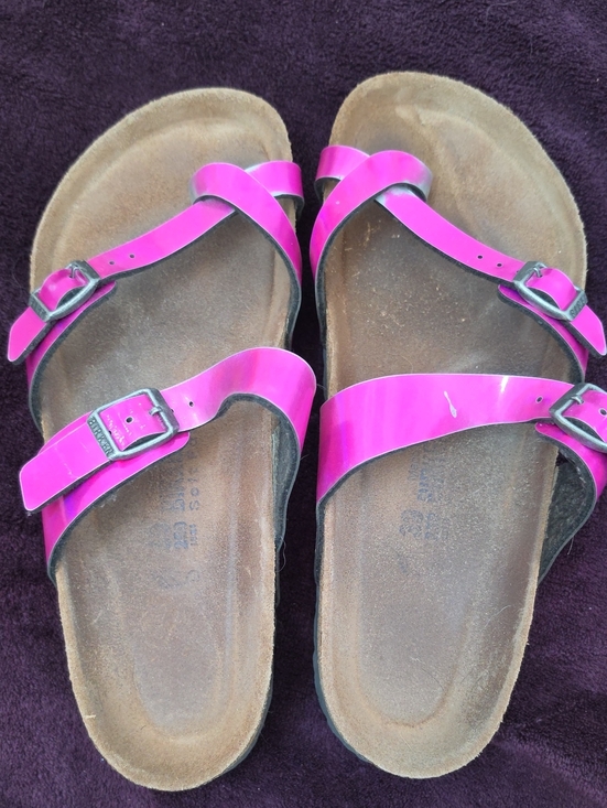 Birkenstock Shoes - Birkenstock Women’s Hot Pink Triple-Strap Sandals